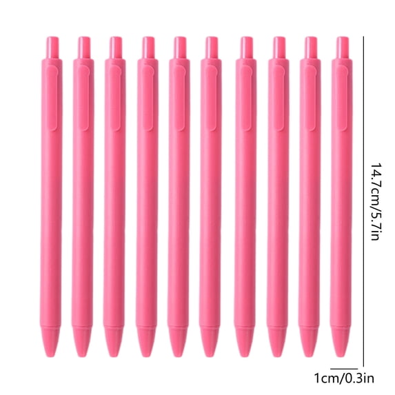 10 Pack Gel Ink Pens Black Ink 0.5 mm Fine Point Smooth Writing Cute Pens for Office (Watermelon Red)