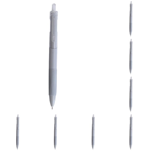 10 Pack Gel Pens 0.5mm Fine Point, Morandi Retractable Ballpoint Pens Smooth Writing, Black Ink No Smudge for Journaling - Blue Barrel