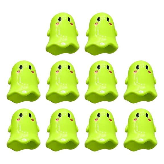10-Pack Ghost Acrylic Beads, Halloween Focal Charms for Pens, Bracelets and Jewelry Making