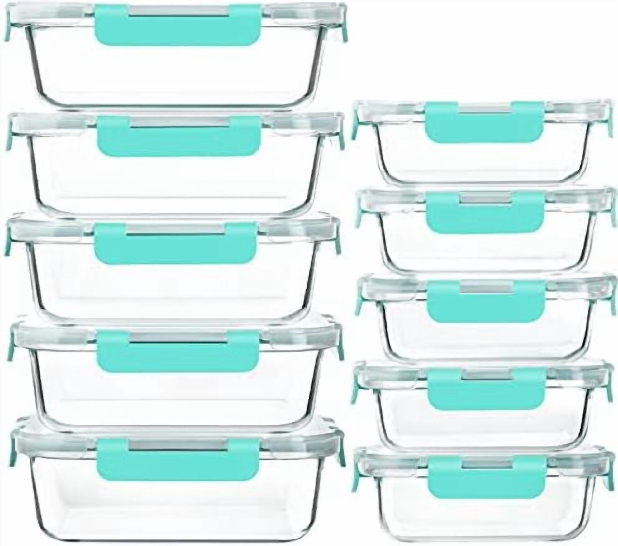 [10-Pack]Glass Meal Prep Containers with Lids, MCIRCO Glass Food ...