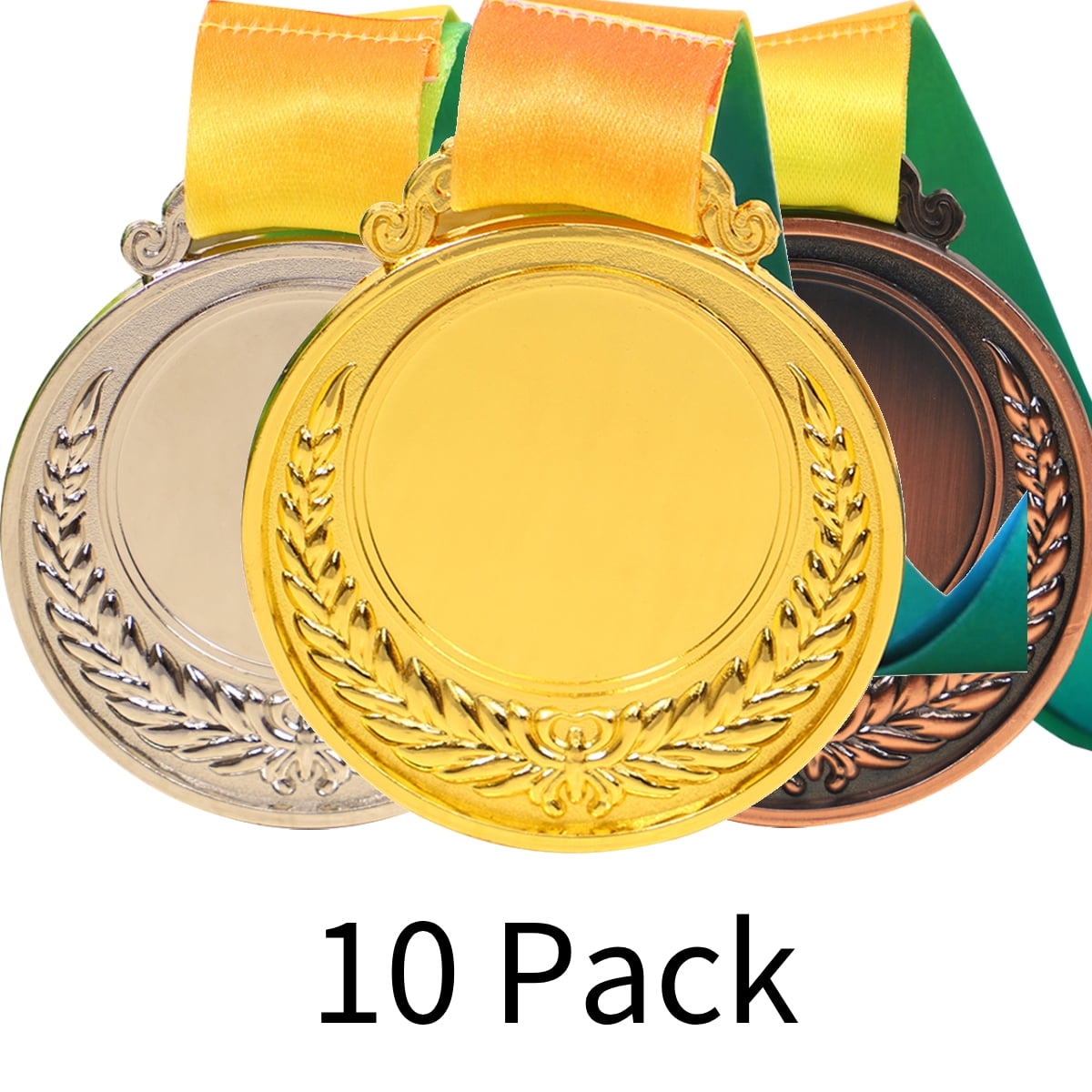 Kids Medals Gold Plastic Award Medals For Kids - 1.46 Inch With Ribbons For  Sports & Competitions Sports Event Medals