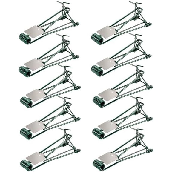 10 Pack Gopher Traps - Reusable Metal Gopher Trap, Easy Set Weather Proof Mole Vole Trap for Lawn Garden Farm Outdoor, Mole Traps$$Garden & Patio