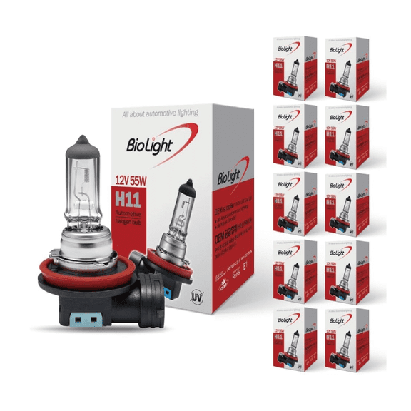 10-Pack H11 Halogen Bulbs 12V 55W Bulk Wholesale Shop Mechanic Fleet B2B | Korea