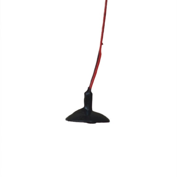 10 Pack HO Scale Street Light Model Wall Lamp Posts LED Ceiling Lamps Black for Model Railroad Layouts Fangkenuo
