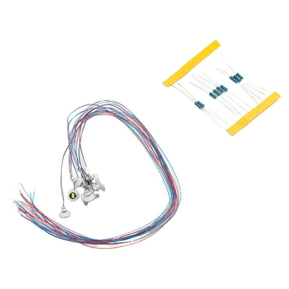 10 Pack HO Scale Street Light Model Wall Lamp Posts LED Ceiling Lights White for Model Railroad Train Layouts Scenery Diorama