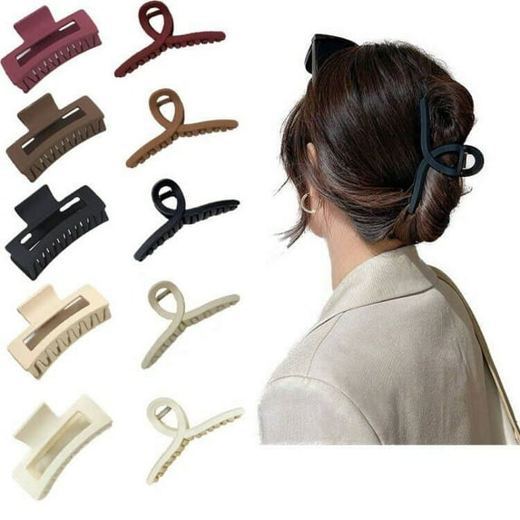 10 Pack Hair Claw Clips, Clips for Women, 3.5 Inch Hair Jaw Clips for Thick Hair, Including 5 Pcs 4.3 Inch Large Claw Clips for Thick Hair Claw Clips Hair Styling Accessories