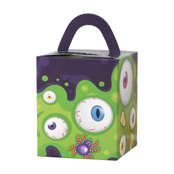 10-Pack Halloween Cupcake Boxes - Individual Carriers with Clear Window – Spooky Party Dessert Boxes for Muffins, Treats & Favors
