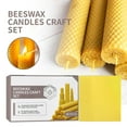 thumbnail image 1 of 10-Pack Handmade Pure Beeswax Taper Candles - 5.5" Premium Honeycomb Cotton Wick Candles, Natural Unscented for Dining, Weddings & Gifts (Eco-Friendly, 3-Hour Burn Time), 1 of 5
