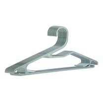 10 Pack Hangers with Hook, Plastic Pants Hangers, Durable Space Saving Clothes Hangers for Clothing, Closet, Coats, or Shirts Green