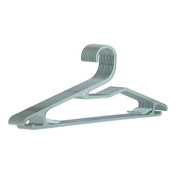 10 Pack Hangers with Hook, Plastic Pants Hangers, Durable Space Saving Clothes Hangers for Clothing, Closet, Coats, or Shirts Green