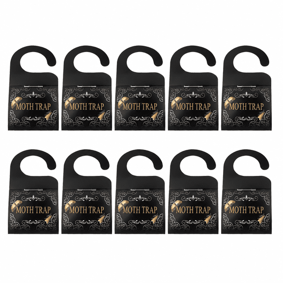 10 Pack Hanging Moth Traps for Closet, Foldable Sticky Moth Catcher for Wardrobe, Drawer and Storage Areas, Indoor Pest Monitoring Solution