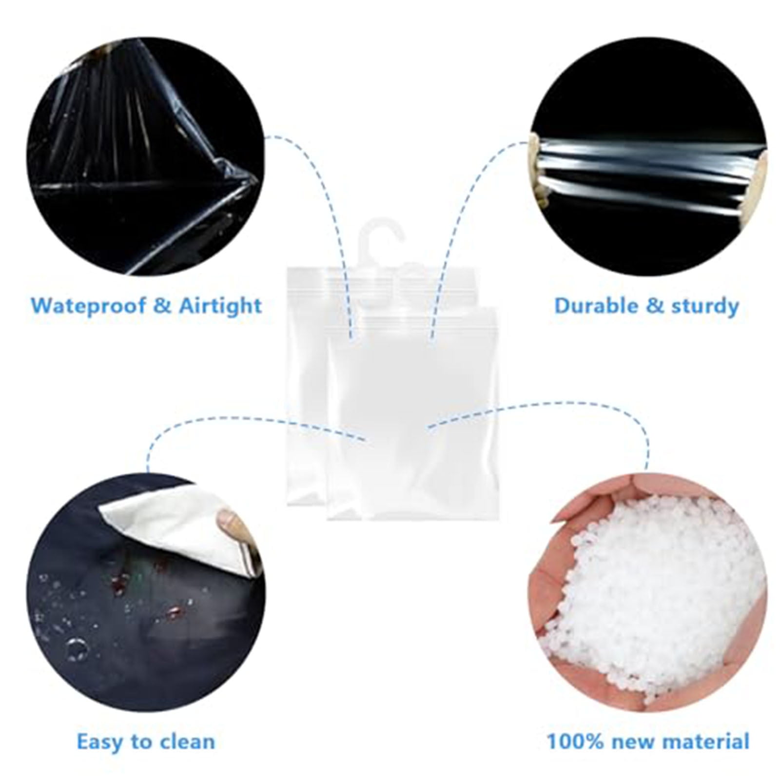 10 Pack Hanging Storage Bags Baby Shelf Organizer for Clothes Storage