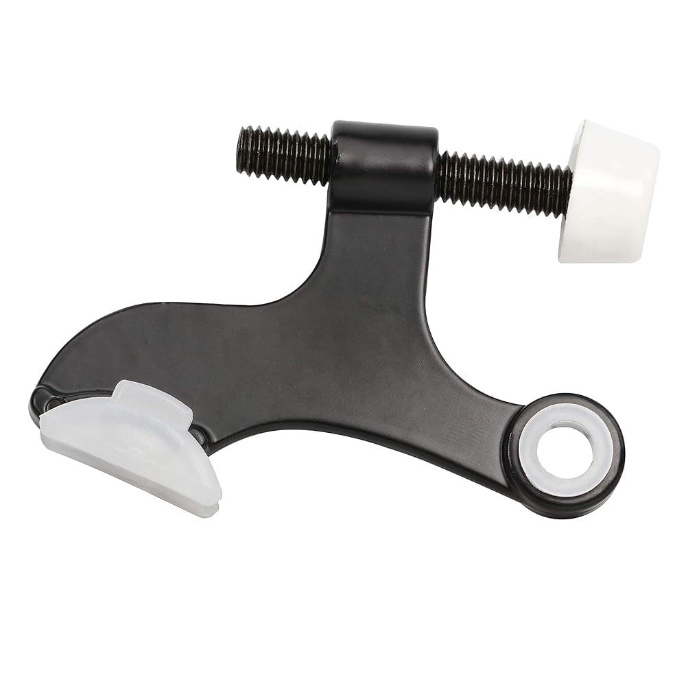 10 Pack Hardware Heavy Duty Hinge Pin Door Stop, Black DSP1BLK