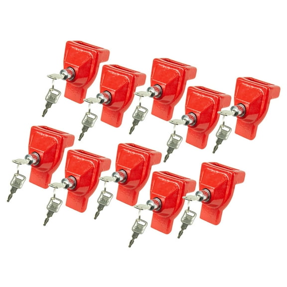 (10 Pack) Heavy Duty Cast Iron Air Brake Glad Hand Lock For Tractor Trailer
