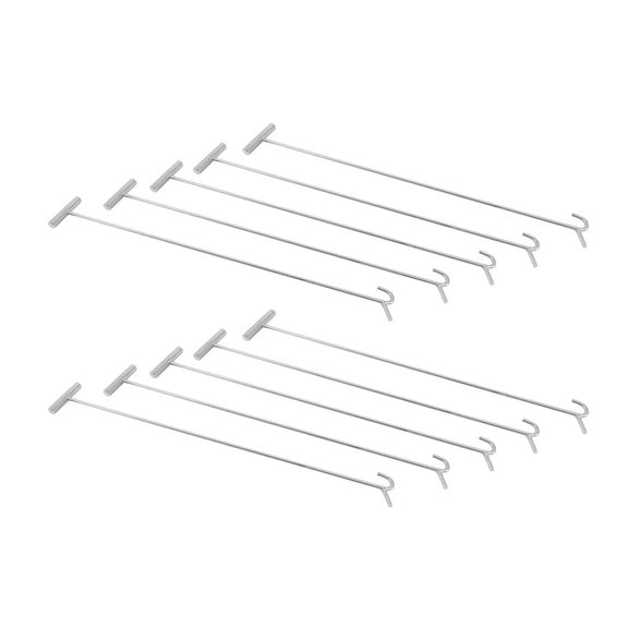 (10 Pack) Heavy Duty Chrome Fifth Wheel Pin Puller w/ Hook 34"