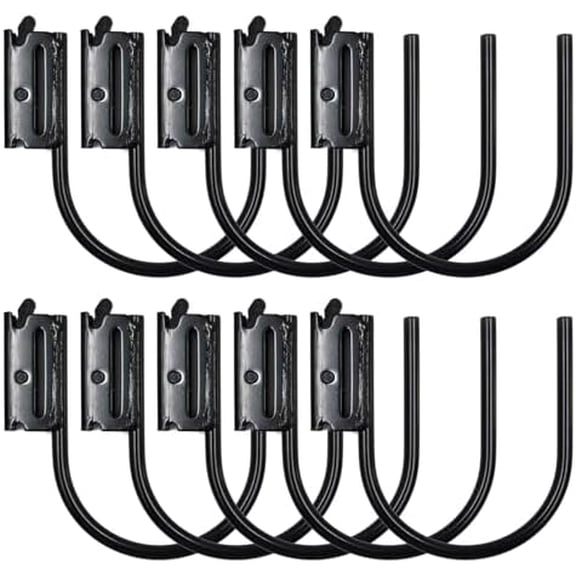 (10 Pack) Heavy Duty E-Track J Hooks, 5'' J Hooks for Cargo Tie Down Systems in Trucks, Trailers, Vans, E-Track Spring Fitting Attachments