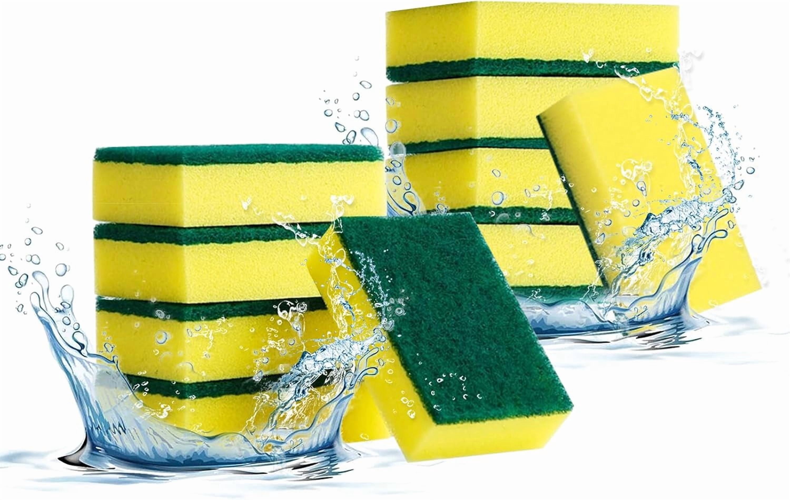 10-Pack Heavy Duty Scrub Sponges, Non-Scratch Kitchen Sponge with ...