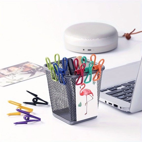 10-Pack Heavy Duty Utility Clips, Non Slip Bag Clips, PVC Coated Sealing Clips, Reusable Food Bag Clips for Kitchen Storage, Office, Home Organization and Crafts