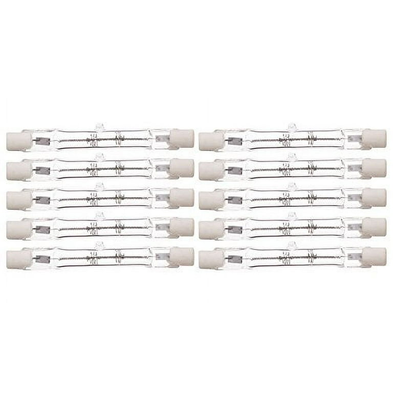10 Pack J Type 100 Watt 78 mm Q100 T3 78mm 3.07 Inches 120 Volt R7S