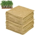 thumbnail image 1 of 10 Pack Jute Plant Grow Mat for Microgreens,Bexikou Hydroponic Grow Pads,Hemp Fiber Mats Sprouting Pads Microgreens Growing Kit for Indoor Organic Wheatgrass Sprouts(9.84" X 9.84" ), 1 of 7