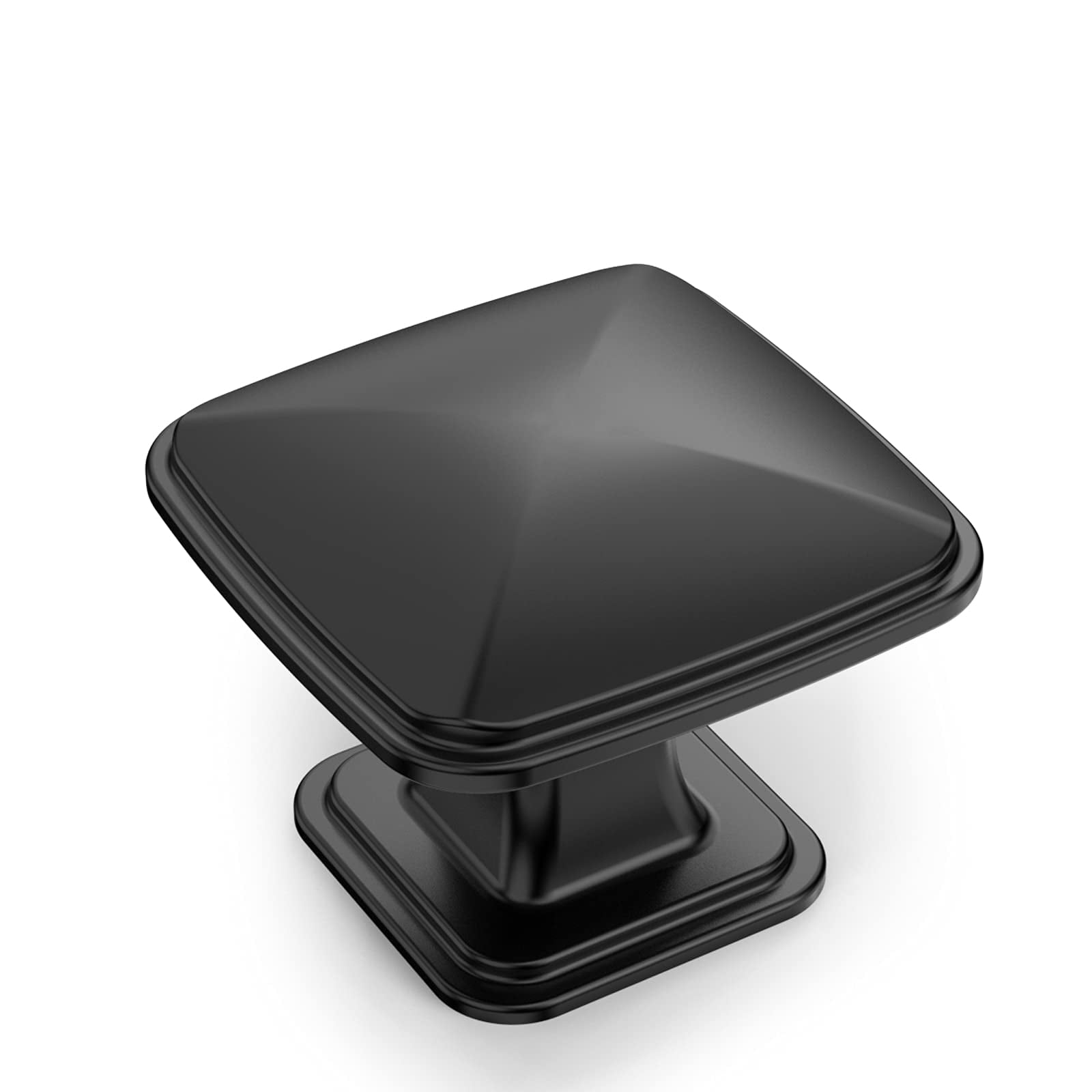 10 Pack K0003MB Matte Black Cupboard Drawer Knobs Kitchen Cabinet Knobs Single Hole Cabinet Handles Dresser Knobs