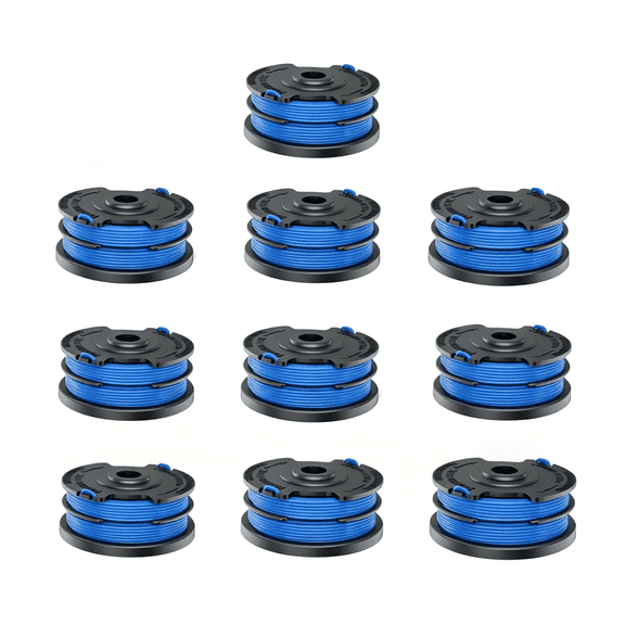 10 Pack KST-120X 0.065 '' 20 FT String Trimmer Replacement Spools Autofeed Dual Line Spool Compatible with Kobalt KST 120X/KST 120X-06