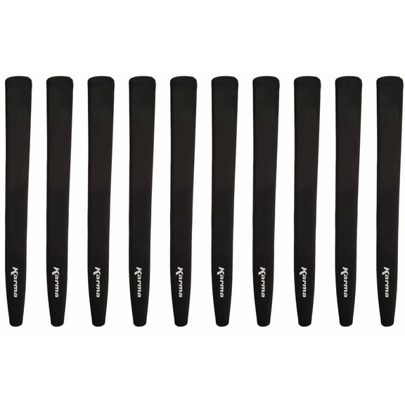 10 Pack Karma Black Jumbo Putter Grip