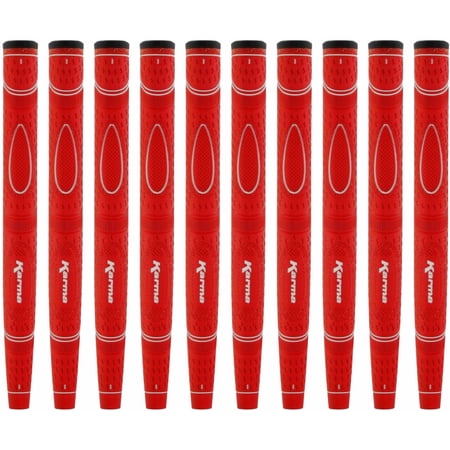 10 Pack Karma Red Dual Touch Midsize Putter Grip
