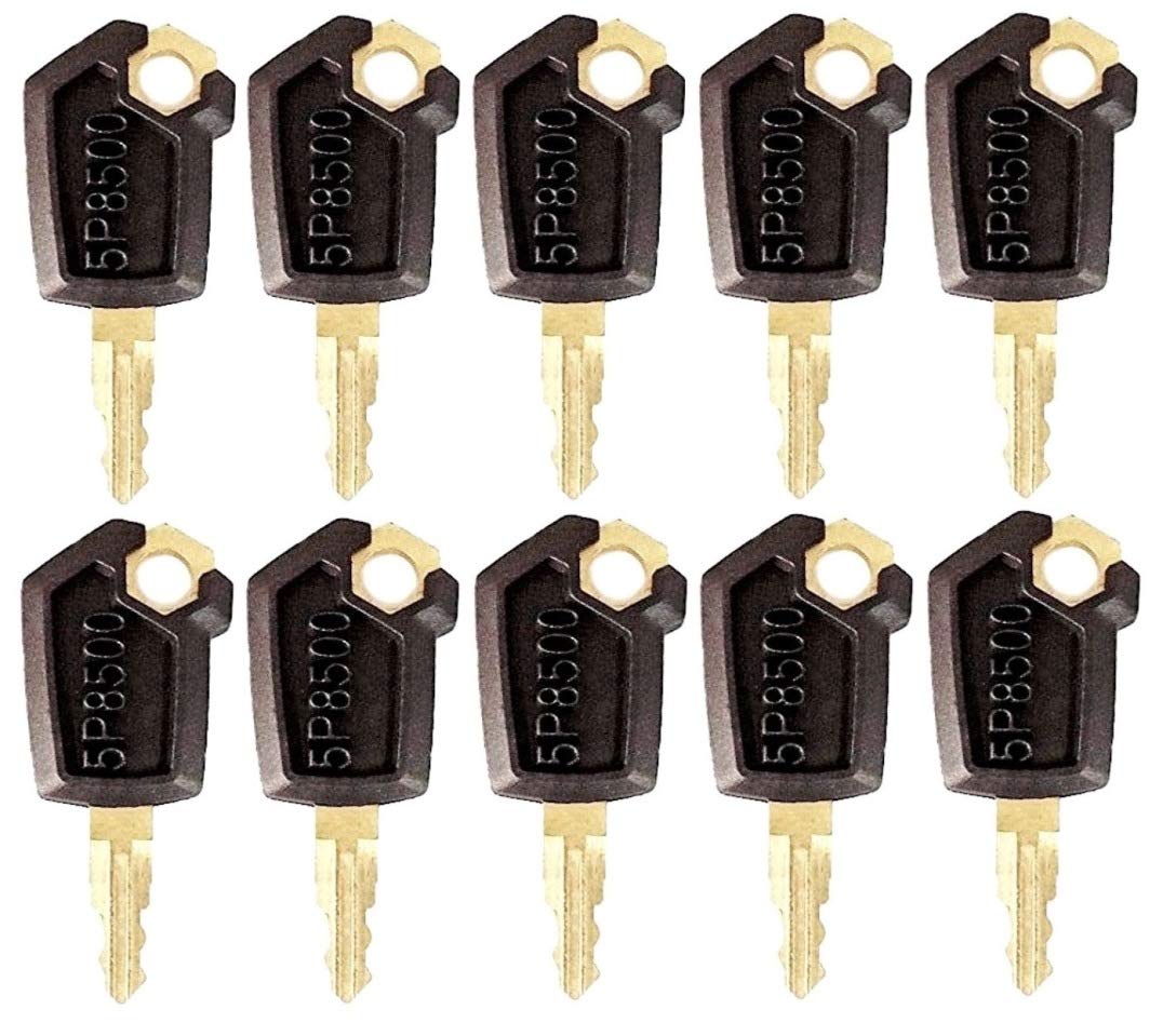 10 Pack Keys for CAT Caterpillar Heavy Equipment Ignition Key 5P8500 ...