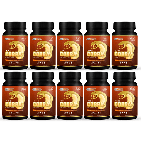 10 Pack King Cobra Capsules Extra Strength Formula 60 Capsules x10