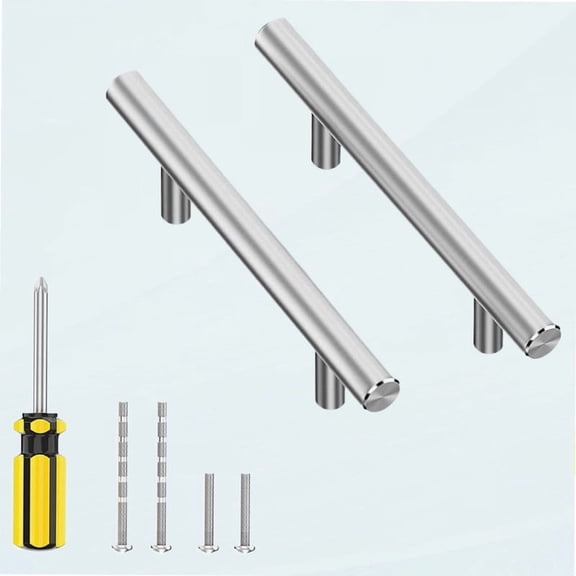 10 Pack Kitchen Cabinet Handles Drawer Pulls Brushed Nickel Stainless Steel, 5" Length (3" Hole Center) Kitchen Cabinet Hardware