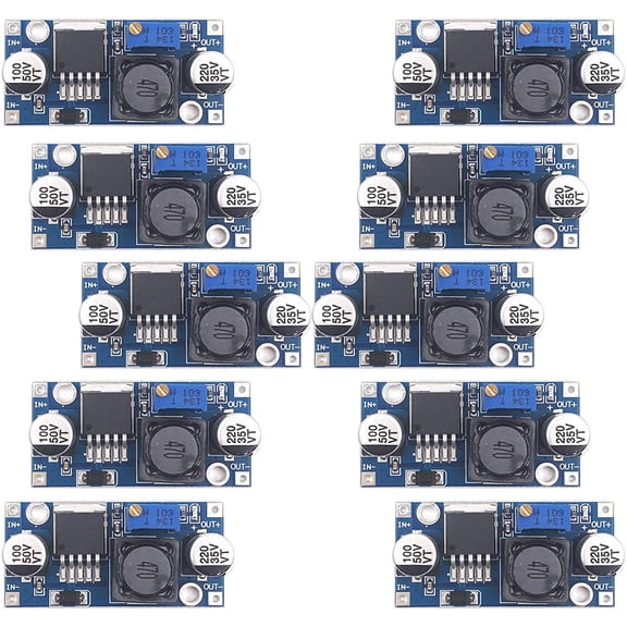 10 Pack LM2596 DC-DC Buck Converter Step Down Module Power Supply DIP Output 1.25V-30V 3A