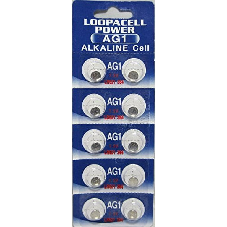 LOOPACELL 20 piles alcalines AG1 LR621 364 pour montre : : Santé  et Soins personnels