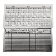 10 Pack Large Print 26-27-28 Calendars Low Vision Check Transaction Checkbook Registers