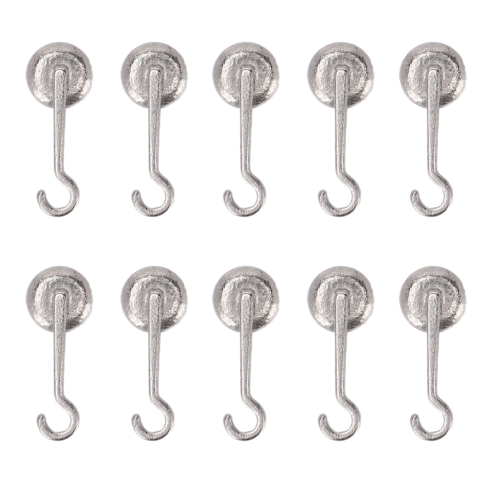 10Pack Left Lingual Button Traction Hook Adhesive Round Base