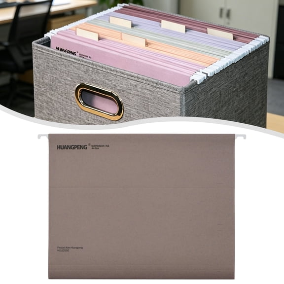 10 Pack Letter Size Suspension Hanging Folders, 12.12×9.4in Taupe Neutral File Organizer, 1/5 Cut Tab Expandable Drawer Document Storage For Workplace, Designed for Bulky Files