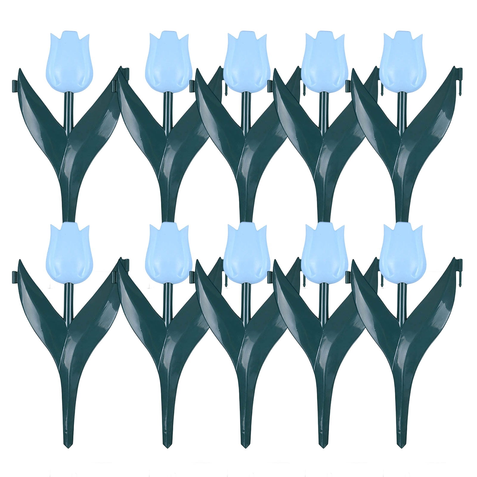 Tulip Edging 10 Pack Light Blue Tulip Garden Edging Fence, Decorative Flower Garden ...