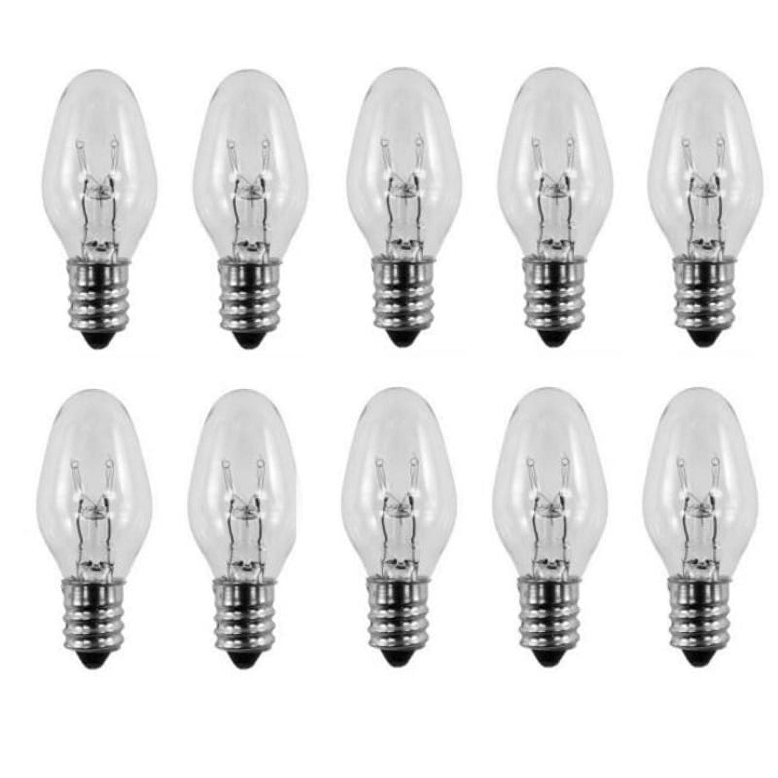 Lumenivo Lot de 10 ampoules 120 V 15 W pour veilleuse Scentsy Warmer – 15 W  – Ampoules de rechange pour bougies parfumées pour lampes de sel de