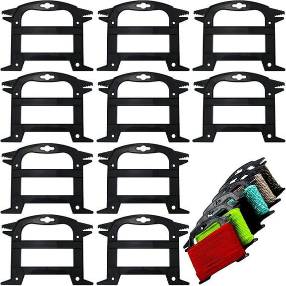 10 Pack Line Winder Rope and Cord Organizer Rope Winder Paracord Spool Tool for Twine Fishing Line Prevent Tangles Knots Recoils and Kinks