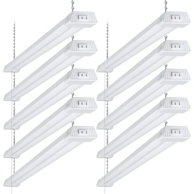 10 Pack Linkable LED Shop Light, 40W