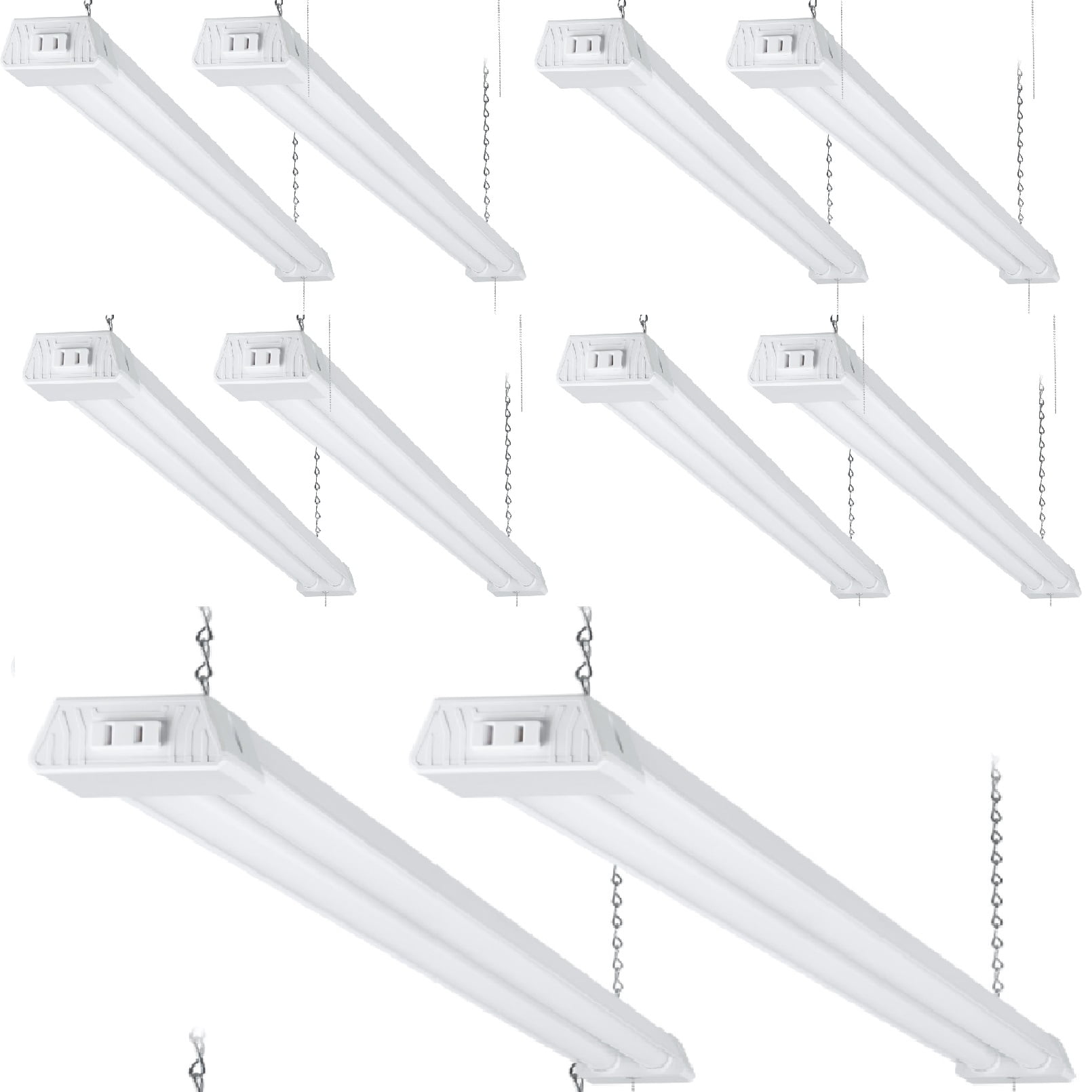 Hyper Tough 5500 Lumen Plate Integrated LED Shop Light Linkable