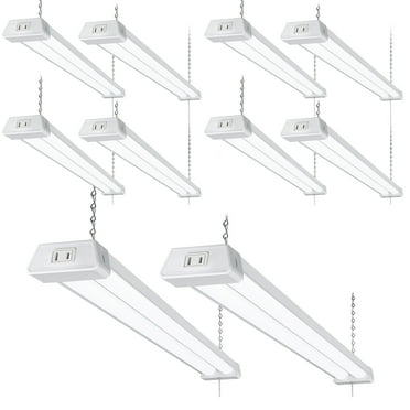 10 Pack Linkable LED Shop Light 4ft, 5000K Daylight, LED Shop Light for Garage
