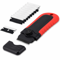 thumbnail image 1 of 10 Pack Locking Razor Blade Scraper for Glass Cooktop Paint Sticker Remover, 1 of 6