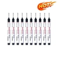 thumbnail image 1 of 10‑Pack Long Nib Permanent Carpenter Markers, 0.79in Long Tip Fast Dry Waterproof Ink Marker Pens, 0.06in Fine Point Multi‑Color Construction Markers for Metal, Wood, Glass, Tile & DIY Projects, 1 of 6