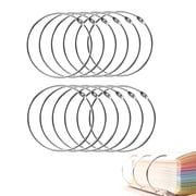 10-Pack Binders Rings Loose, Extra Large Nickel-Plated Steel Book Rings, Large Key Rings, Keychain Key Rings For Home, Office, Memos, Photos, Diy Craft Supplies