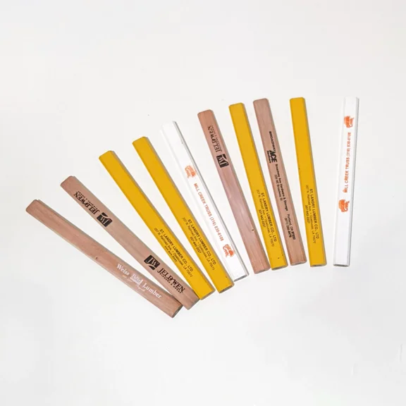 10 Pack Lot Oversized Carpenter Wooden Pencils For Marking Saw Lines Drill Pits