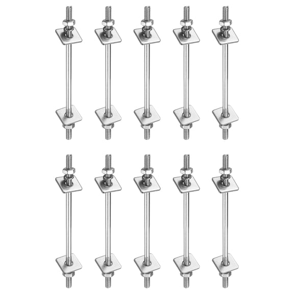 10 Pack M3x65mm 304 Stainless Steel Double End Threaded Stud Screws Set
