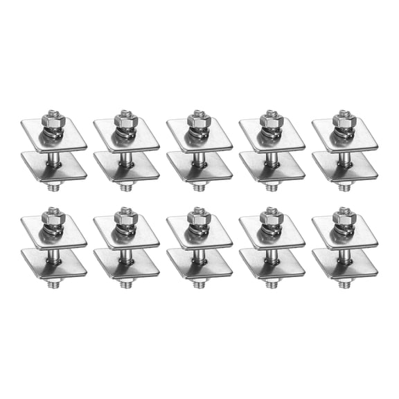 10 Pack M5x35mm 304 Stainless Steel Double End Threaded Stud Screws Set
