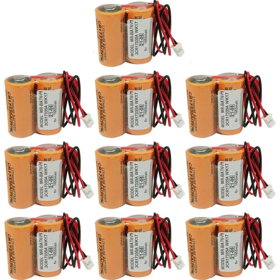 10-Pack MR-BAT6V1 6V Lithium Battery 1650mAh 2CR17335A WK17 Long Lasting Batteries US STOCK