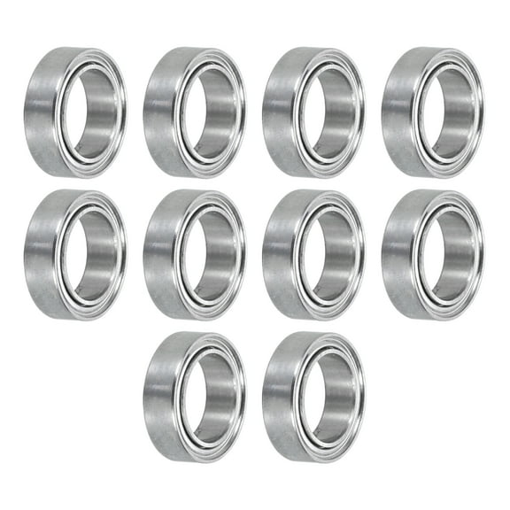Uxcell 10Pcs MR128ZZ Miniature Ball Bearings 8x12x3.5mm Double Shielded Bearings